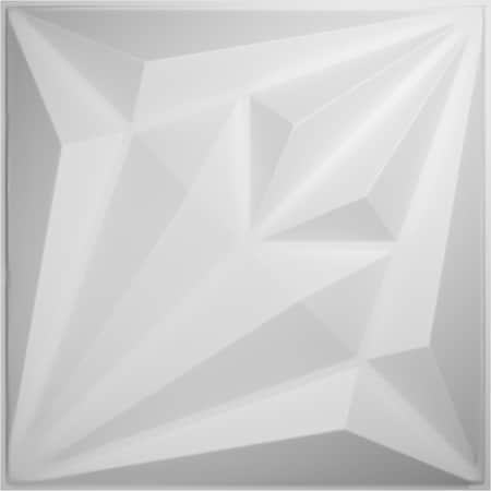 Diamond EnduraWall Decorative 3D Wall Panel, White, 19 5/8W X 19 5/8H